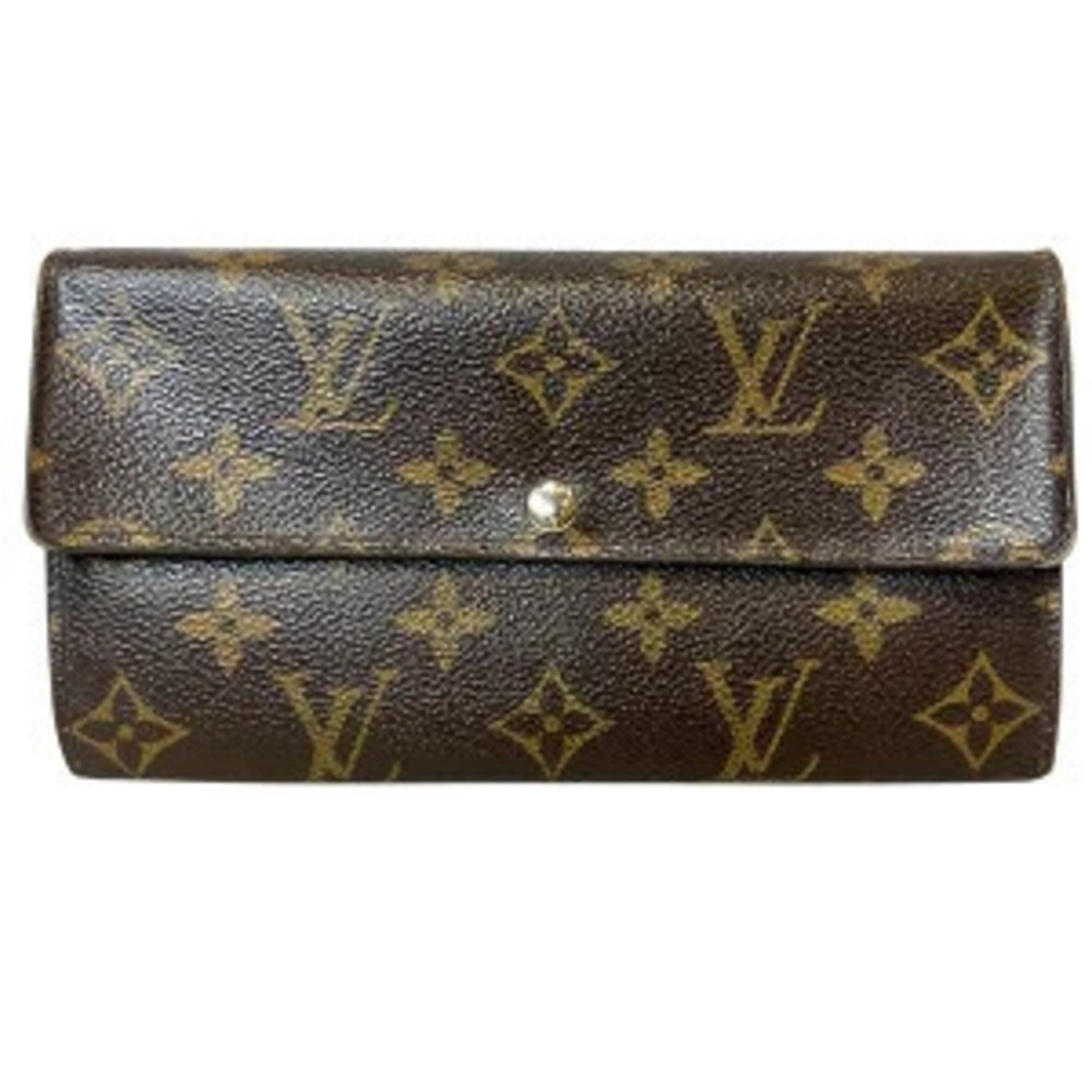 Louis Vuitton Monogram Pochette Portemonnaie Credit Long Wallet